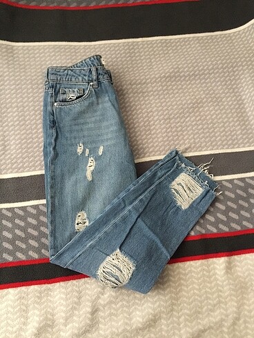 Yırtık mom jean