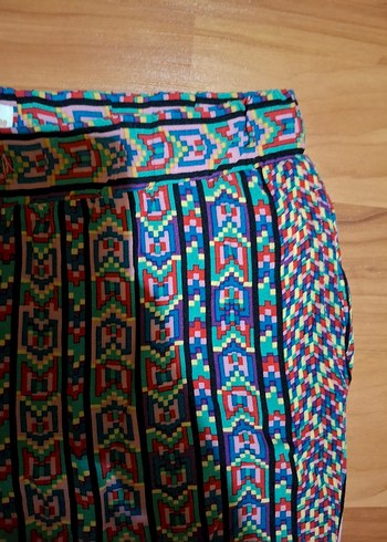 Renkli Pilili Bohem Kadın Pantolon - Görsel 3