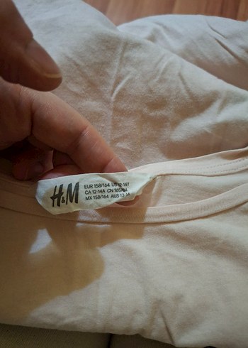 H&M 13/14 yaş tişört//river island tayt - Görsel 4