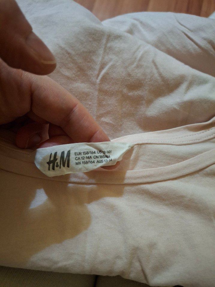 H&M 13/14 yaş tişört//river island tayt - Görsel 4