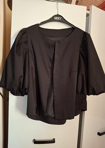 Düğmeli Siyah Midi Gotik Stil Kadın Ceket - Görsel 2