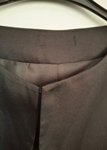 Düğmeli Siyah Midi Gotik Stil Kadın Ceket - Görsel 5