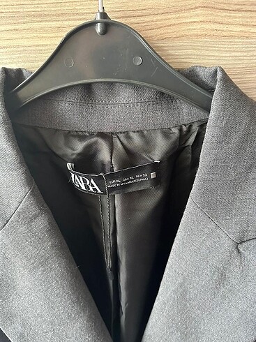 xl Beden gri Renk Zara koyu gri ceket