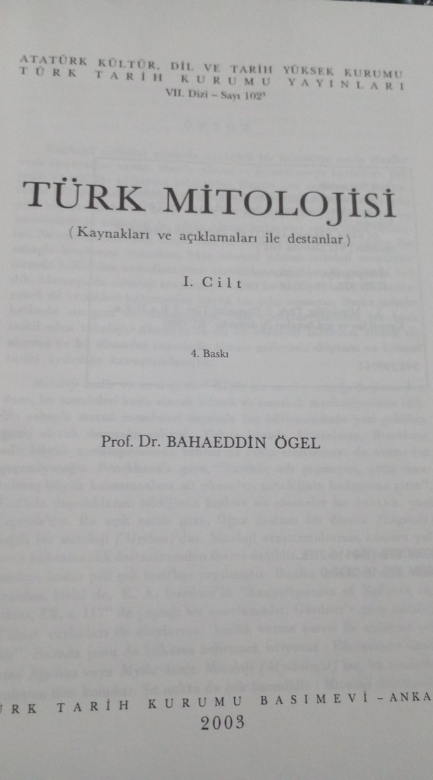 TÜRK MİTOLOJİSİ
(Kaynaklar ve Açıklamaları ile Destanlar) 1.cilt - Görsel 3