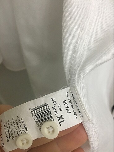 l/xl Beden beyaz Renk Polo garage gömlek
