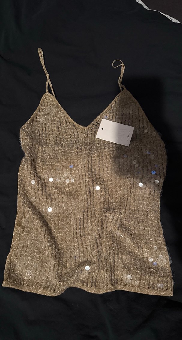 V Yaka payetli - Görsel 3