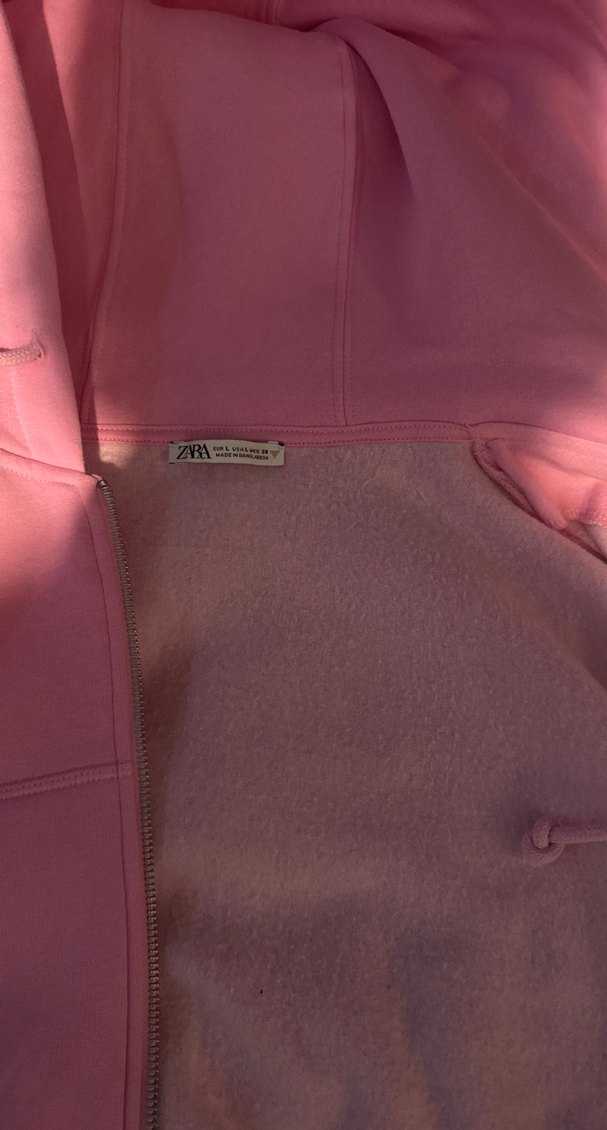 Pembe Kapüşonlu sweatshirt - Görsel 4