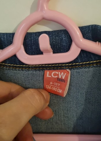 Kız çocuk Mavi Denim Ceket - Görsel 2