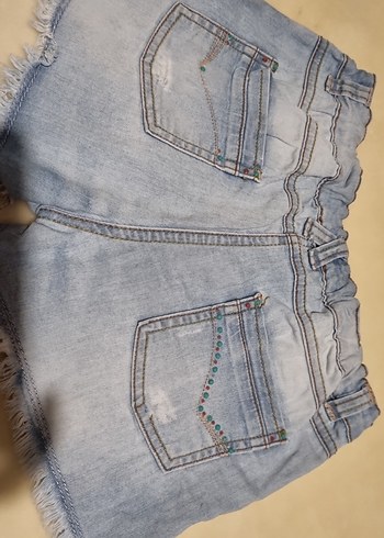 Kız çocuk Kot Şort + tshirt - Görsel 10