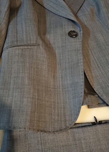 Gri Kadın Ofis Takım Elbise - Görsel 2