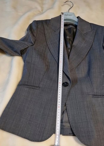 Gri Kadın Ofis Takım Elbise - Görsel 13