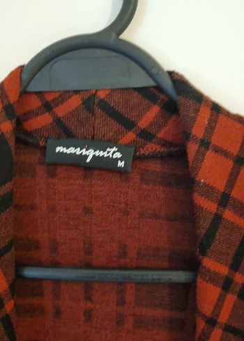 Ekoseli triko ceket - Görsel 2