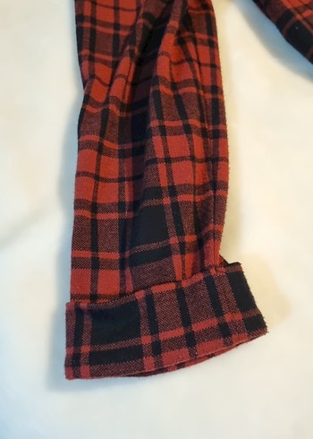 Ekoseli triko ceket - Görsel 3