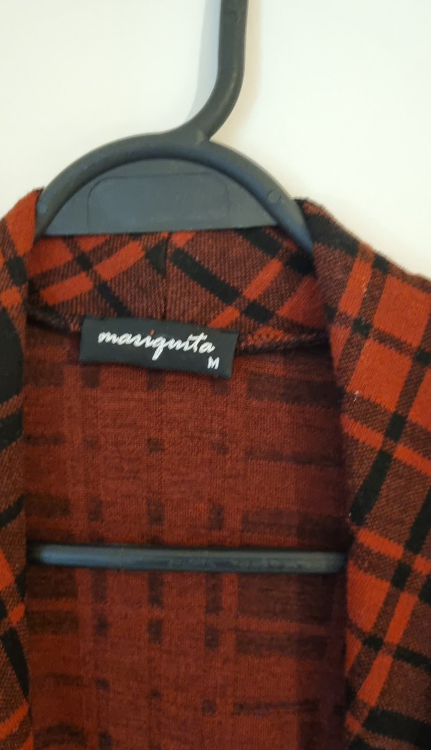 Ekoseli triko ceket - Görsel 2