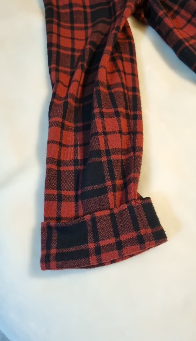 Ekoseli triko ceket - Görsel 3