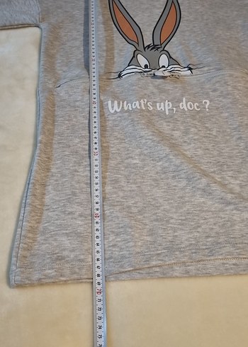 Kapüşonlu Sweat elbise - Görsel 8