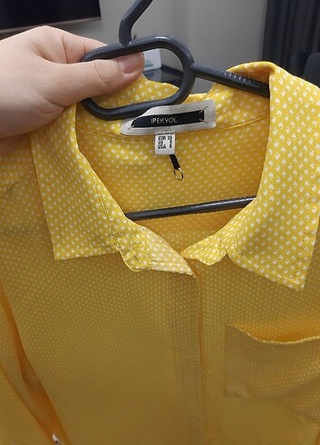ipekyol Tiril tiril sarı gömlek yeni gibi 