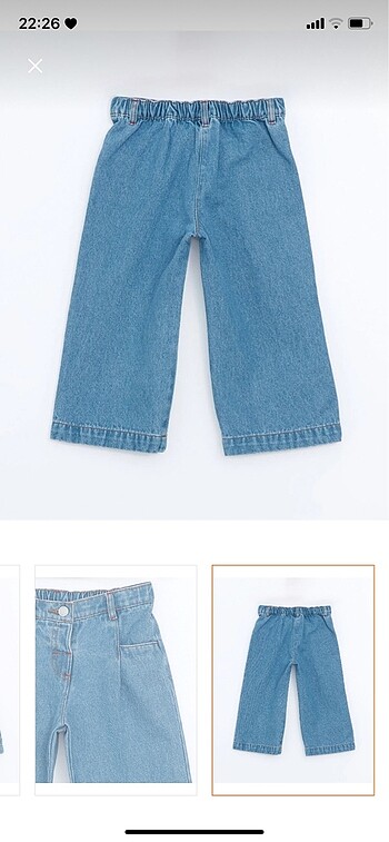 24-36 Ay Beden Kız Çocuk Jean Kot Pantolon