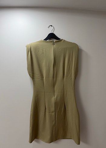 Bej Kolsuz Midi Kadın elbise - Görsel 2