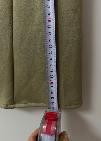 Bej Kolsuz Midi Kadın elbise - Görsel 5