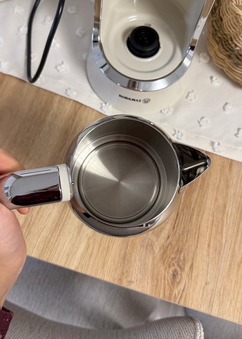 Korkmaz Kahve Makinesi Gri-Beyaz - Görsel 10