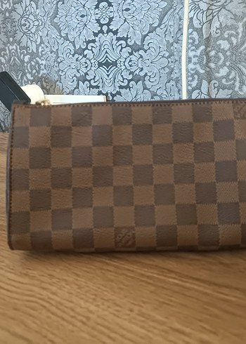 Zara Kahverengi Kareli Deri Kadın Portföy Çanta
