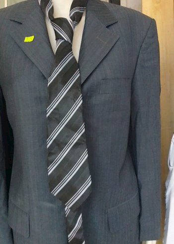 Gri Erkek Regular Fit Düğmeli  Ceket - Görsel 4