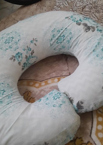 Turkuaz Desenli Emzirme ve Hamilelik Yastığı  özel kilifli - Görsel 10