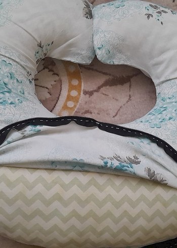 Turkuaz Desenli Emzirme ve Hamilelik Yastığı  özel kilifli - Görsel 3