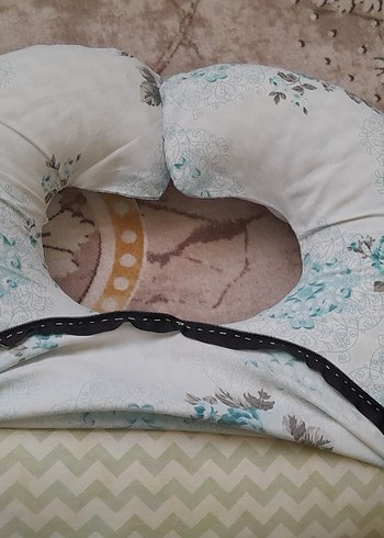 Turkuaz Desenli Emzirme ve Hamilelik Yastığı  özel kilifli - Görsel 8