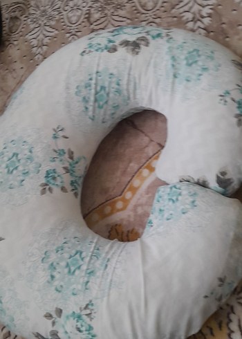 Turkuaz Desenli Emzirme ve Hamilelik Yastığı  özel kilifli - Görsel 2