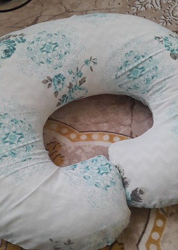 Turkuaz Desenli Emzirme ve Hamilelik Yastığı  özel kilifli - Görsel 6