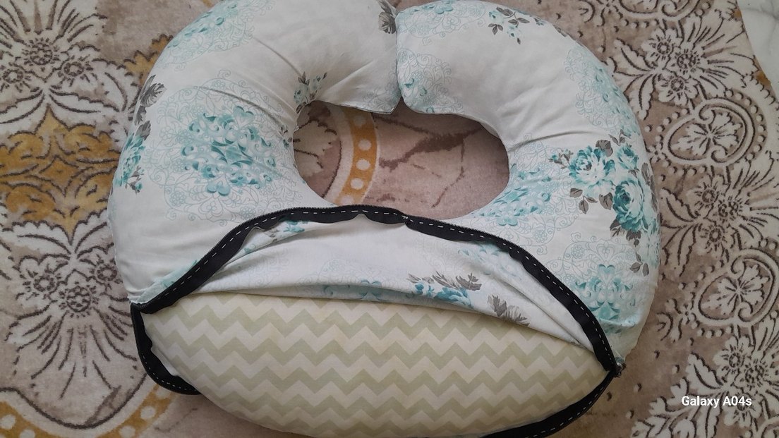 Turkuaz Desenli Emzirme ve Hamilelik Yastığı  özel kilifli - Görsel 3