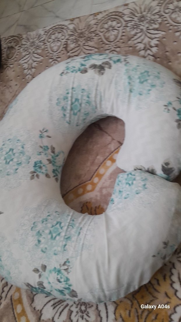 Turkuaz Desenli Emzirme ve Hamilelik Yastığı  özel kilifli - Görsel 2