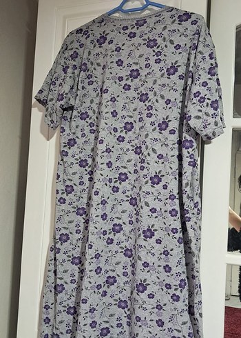 Uzun Mor Hamile ve Emzirme Gecelik - Görsel 4