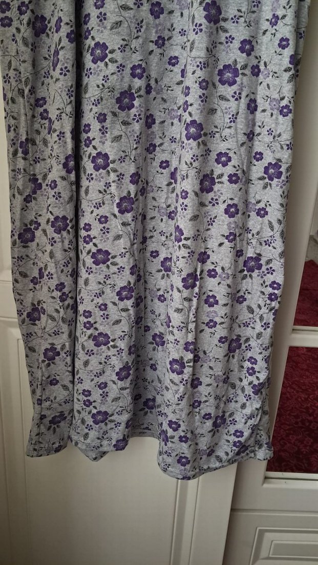 Uzun Mor Hamile ve Emzirme Gecelik - Görsel 2