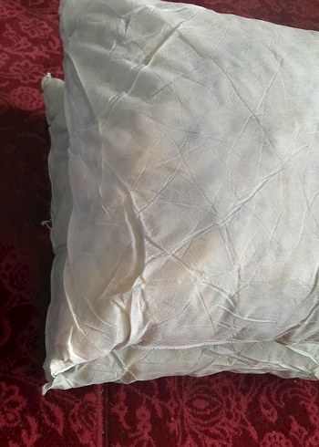 Gri Beyaz Desensiz Yastık  kirlent - Görsel 2