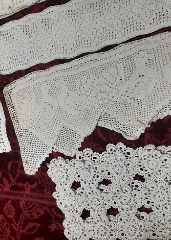 Bohem Tarzı El Yapımı Beyaz Dantel Örtüler hepsinin fiyati - Görsel 9