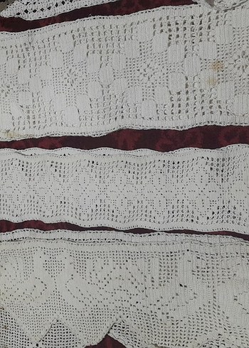 Bohem Tarzı El Yapımı Beyaz Dantel Örtüler hepsinin fiyati - Görsel 10