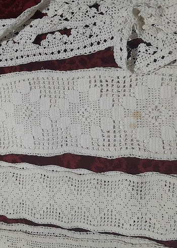 Bohem Tarzı El Yapımı Beyaz Dantel Örtüler hepsinin fiyati - Görsel 6