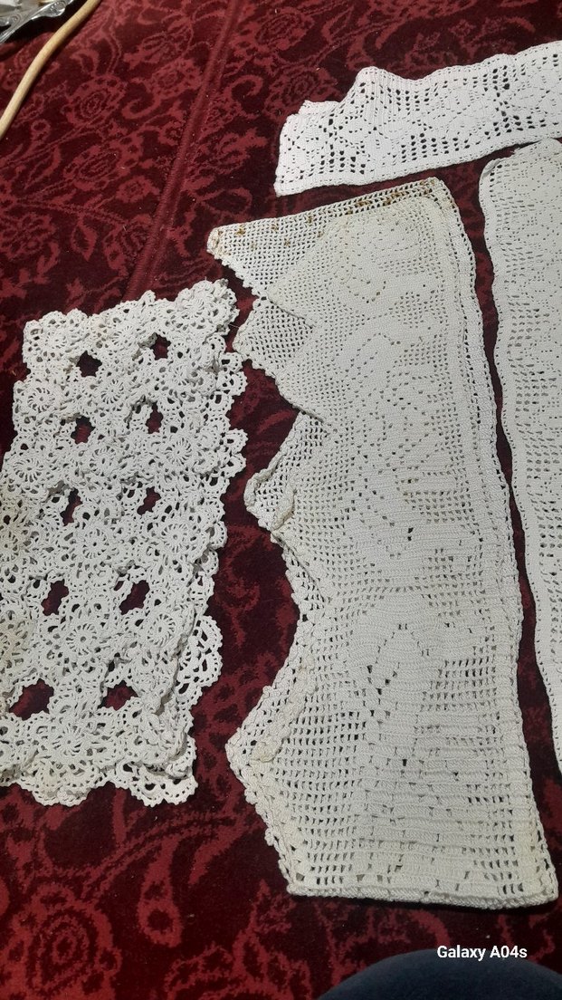 Bohem Tarzı El Yapımı Beyaz Dantel Örtüler hepsinin fiyati - Görsel 5