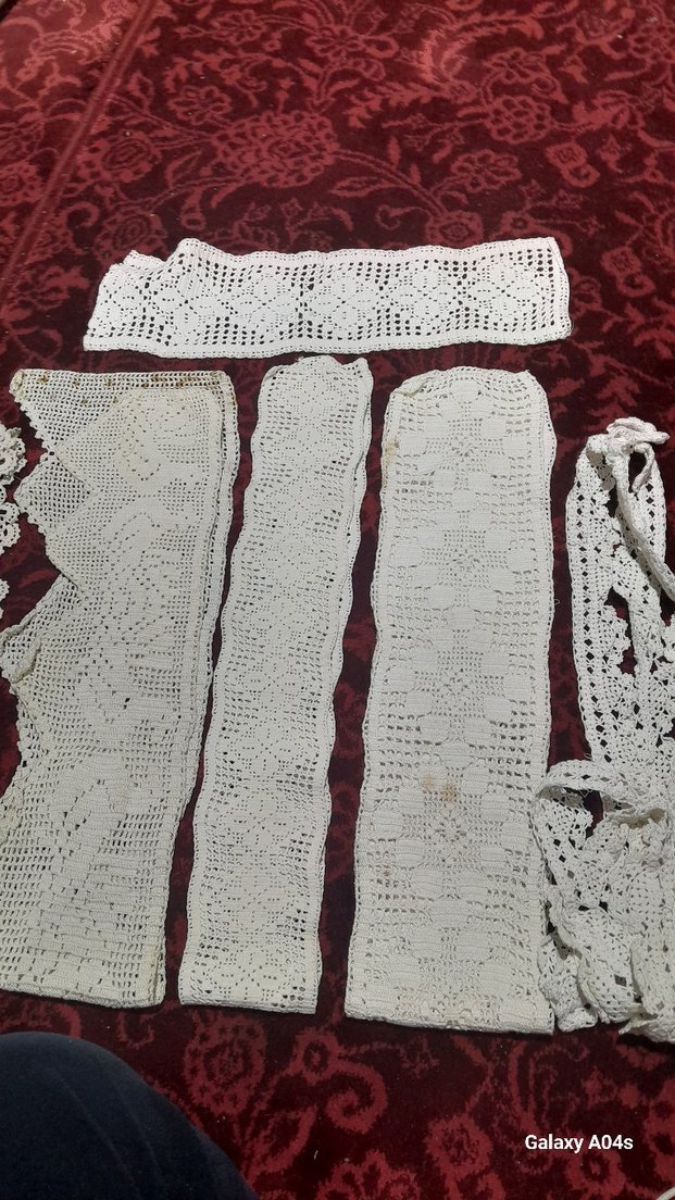 Bohem Tarzı El Yapımı Beyaz Dantel Örtüler hepsinin fiyati - Görsel 3