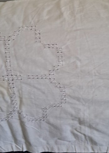 Nakışlı Bohem Gri Beyaz Masa Örtüsü - Görsel 5