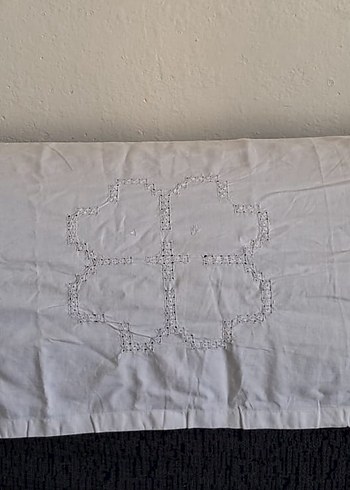 Nakışlı Bohem Gri Beyaz Masa Örtüsü - Görsel 6