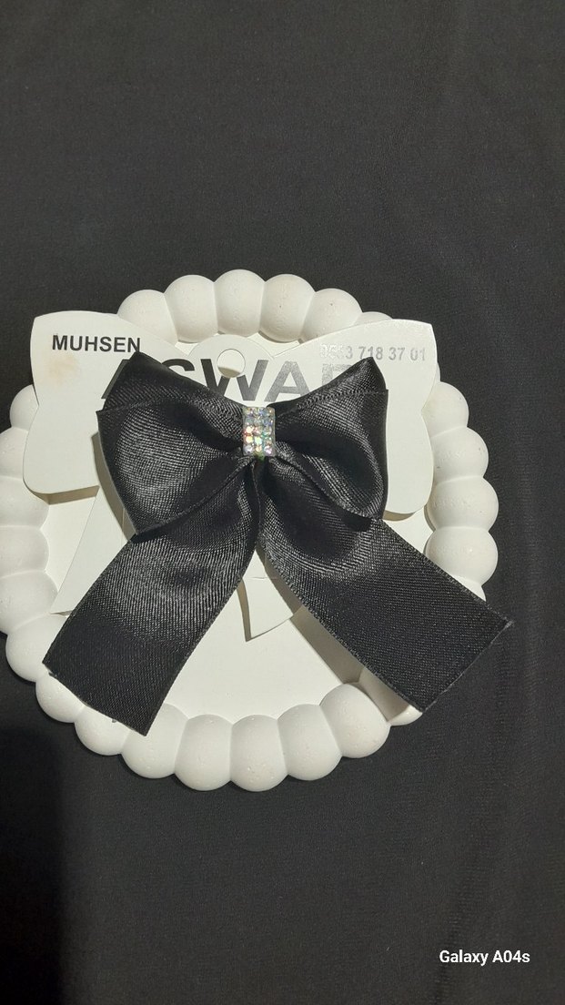 Siyah Fiyonklu Gotik Kadın Saç Aksesuarı - Görsel 2