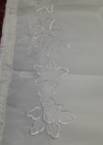 Nakışlı makina sarma işi krem renk mango üzerine yapilmiş - Görsel 3