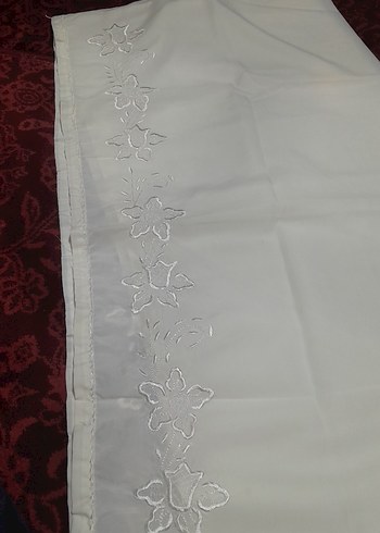 Nakışlı makina sarma işi krem renk mango üzerine yapilmiş - Görsel 5