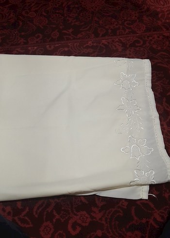 Nakışlı makina sarma işi krem renk mango üzerine yapilmiş - Görsel 10