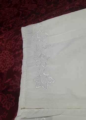 Nakışlı makina sarma işi krem renk mango üzerine yapilmiş - Görsel 7