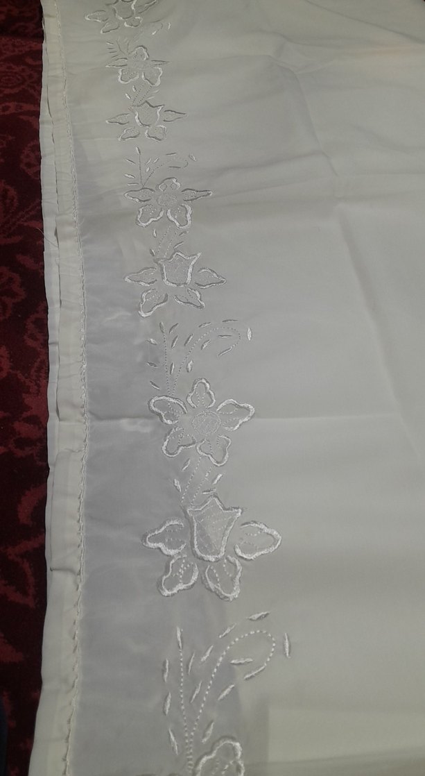 Nakışlı  makina sarma işi krem renk mango üzerine yapilmiş - Görsel 4